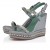 Christian Louboutin Pyraclou 110 Mm Espadrilles Iridescent Nappa Leather Manuka