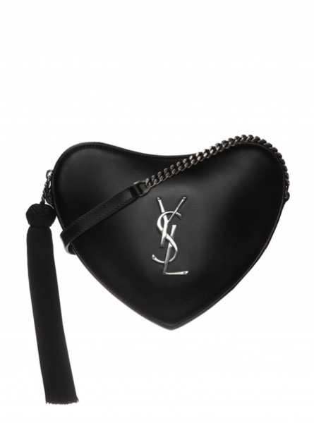 Torba na ramię z czarnej monogram Saint Laurent w kształcie Serca Torby Saint Laurent