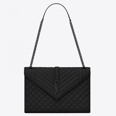 Duża torba-koperta Saint Laurent, Całkowicie Czarna, Torebka Saint Laurent