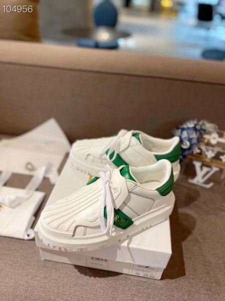 Buty Dior-ID Biało-Zielona Guma z cielęcej skóry