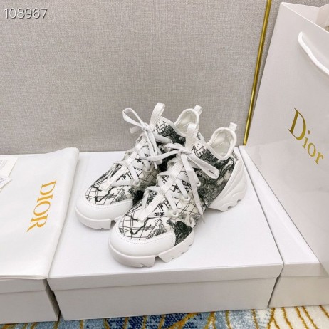 Buty Dior D-connect Techniczna tkanina, Biały, Czarny