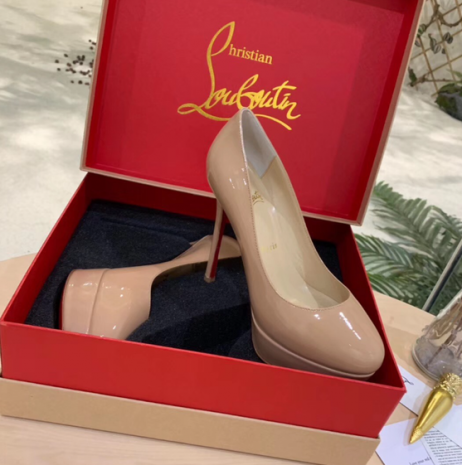 Christian Louboutin czółenka Dirditta 130 mm Z Lakierowanej Skóry Cielisty