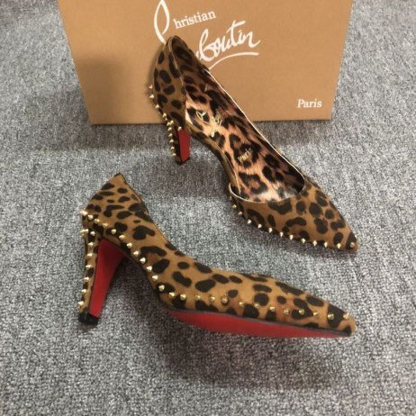 Christian Louboutin Vidura/ czółenka 85 mm z Замшевыми Kolcami Pony Kitty