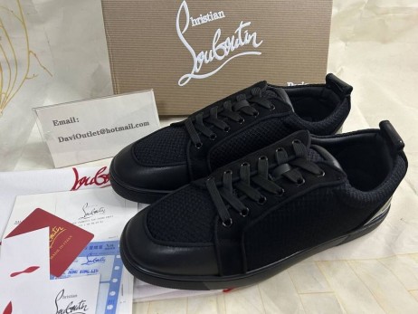 Buty Christian Louboutin Fun Rantulow Z Cielęcej skóry I siatki w kolorze Czarnym
