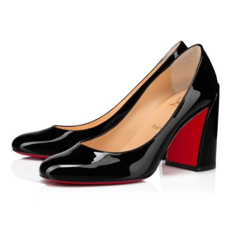 Czółenka Christian Louboutin Miss Sab 85 Mm z lakierowanej skóry w kolorze Czarnym Christian Louboutin