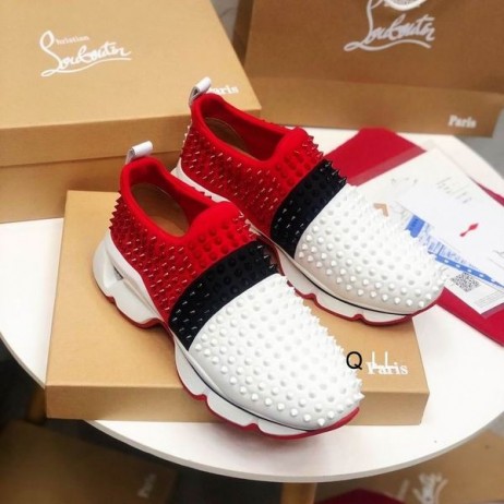 Damskie Buty Christian Louboutin Spike Sock Z Neoprenu Kolorowego Kolor