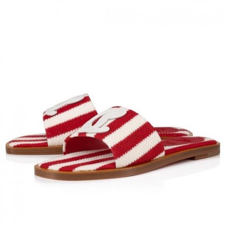 Buty Christian Louboutin Cl Mule z drukowanych tkanin Malha Loubi CL