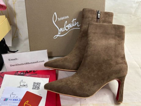 Christian Louboutin So Eleonor 85 mm Zamszowe Botki Christian Louboutin Shoes