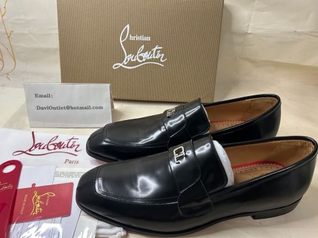 Лоферы Christian Louboutin Varsimoc Z Czarnej skóry Cielęcej CL
