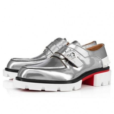 Derby Christiana Louboutin Z Naszym George Сильвером Антиспек Chio