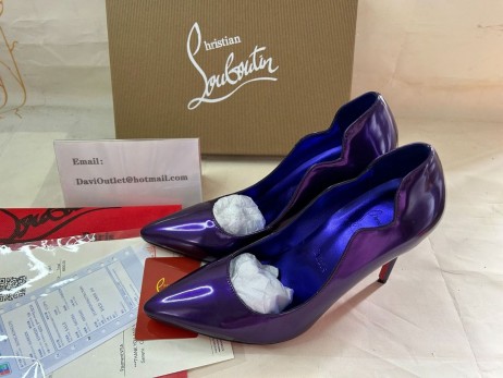 Christian Louboutin Pompy Hot Chick 100 mm Elektra/lin Elektra Specchio