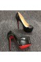 Czółenka Christian Louboutin Daffodile Na platformie 160 mm Z Lakierowanej Skóry w Kolorze Czarnym