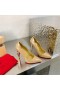 Christian Louboutin czółenka Lipchick 100 mm Z Lakierowanej Skóry Cielisty