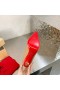 Christian Louboutin czółenka Lipchick 100 mm Z Lakierowanej Skóry Cielisty