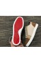 Buty Christian Louboutin Louis Junior Orlato z zamszu i tkaniny brązowy