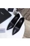 Czółenka Saint Laurent Opyum 110 Z Czarnej Owczej skóry Saint Laurent