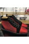 Buty Christian Louboutin Louis Strass Orlato Na płaskiej podeszwie Buty w Czarno-Czerwone