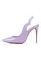 Czółenka Christian Louboutin Hot Chick 100 mm Lilac Smoke/lin Fioletowy Dym Z Lakierowanej skóry