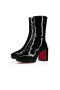 Niskie buty Christian Louboutin Alleo 90 Mm Z Miękkiej, Lakierowanej skóry Cielęcej w Kolorze Czarnym Christian Louboutin Shoes