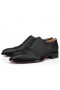 Оксфорды Christian Louboutin Boabi z Cielęcej skóry Petit Grain koloru Czarnego