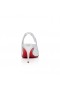 Christian Louboutin Hot Chick Sling 70 mm czółenka na Ramiączkach z Tyłu Z Opalizującym Skóry Nappa w Kolorze Srebrnym