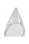Czółenka Christian Louboutin Jenlove z Laminowanej skóry Manoir 100 mm w kolorze Srebrnym