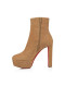 Christian Louboutin Loo Booty 130 Mm Niskie buty Veau Velours Lionne