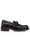 Лоферы Christian Louboutin Urbino Moc z plecionej skóry Cielęcej w kolorze Czarnym