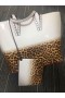 Christian Louboutin Cabata Wschodnio-Zachodnia Leoparda Biała torba Christian Louboutin Bags