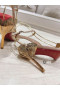 Christian Louboutin Ginko Girl 85 mm Klapki Zawiesia Z Lakierowanej Skóry Puder