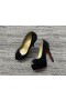 Christian Louboutin Damskie czółenka Na platformie z Ćwiekami 150 mm Z Zamszu w Kolorze Czarnym