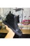 Christian Louboutin Wysokie Trampki Lou Pik Pik z Dżetów Z Kolcami Ze skóry w kolorze Czarnym