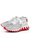 Buty Christian Louboutin Loubishark P Strass z Połyskującej skóry Cielęcej I strass
