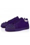 Christian Louboutin Louis Junior Buty Pik Pik Z kryształkami ze skóry Nappa Jacaranda CL Shoes