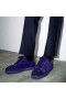 Christian Louboutin Louis Junior Buty Pik Pik Z kryształkami ze skóry Nappa Jacaranda CL Shoes