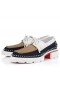 Christian Louboutin Nasze Derby Steckel Z Олоны Płótno I Nubuku Z Cielęcej Skóry W Kolorze Białym