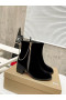 Christian Louboutin Yoz The Lips Boot 70 mm Aksamitne Czarne buty Christian Louboutin