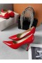 Czółenka Jimmy Choo Love 85 z Cielęcej skóry z Logo JC Koloru Czerwonego