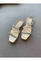 Sandały Jimmy Choo Meira z Białej Skóry Z Ozdobą w postaci Kryształów