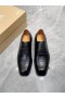 Christian Louboutin Capitano Oxford Z Cielęcej Skóry z Wytłoczonym pod Krokodyla w Kolorze Czarnym