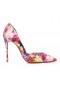 Christian Louboutin Iriza/ czółenka 100 mm z Poly-Satyna Z Kwitnący Nadrukiem, Kolorowe Buty CL