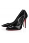 Czółenka Christian Louboutin Kate 100 Mm Star Specchio Skóra Czarny