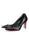 Christian Louboutin Kate/ czółenka 85 mm z Cielęcej skóry z Wytłoczonym pod Aligatora w kolorze Czarnym