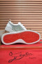 Buty Christian Louboutin Louis Junior PI Version Z kryształkami Białe Buty CL