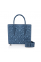 Christian Louboutin Paloma Mini-torba-тоут z niebieskiej tkaniny denim Christian Louboutin Bag