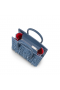 Christian Louboutin Paloma Mini-torba-тоут z niebieskiej tkaniny denim Christian Louboutin Bag