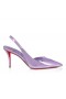 Czółenka Christian Louboutin Posticha 80 mm sznurowane Specchio Ze skóry i PVC Parme