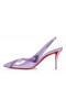 Czółenka Christian Louboutin Posticha 80 mm sznurowane Specchio Ze skóry i PVC Parme