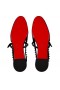 Christian Louboutin Sweet Janispikes Baleriny Z Lakierowanej Skóry Cielęcej W Kolorze Czarnym