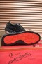 Buty Christian Louboutin Vieira 2 CL z cielęcej skóry z monogramem i welur Veau w kolorze Czarnym